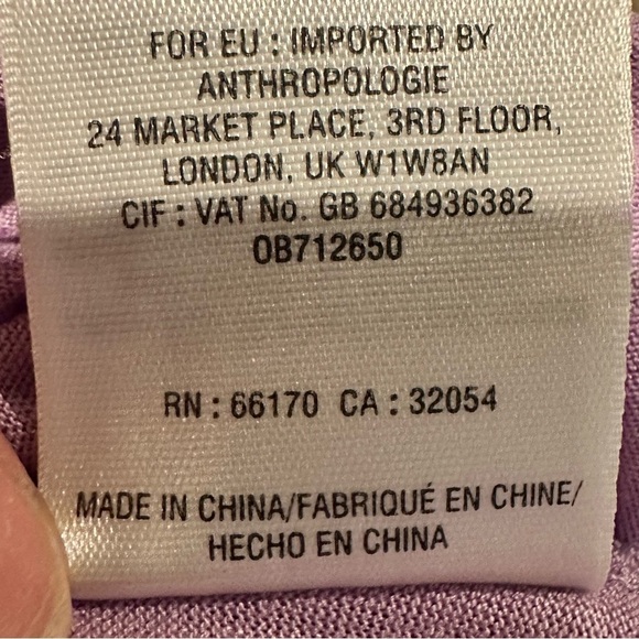 Anthropologie (Meadow Rue) Pleated Lilac Purple V-Neck Tunic Tank (S) NWT $68.00 - Picture 12 of 13